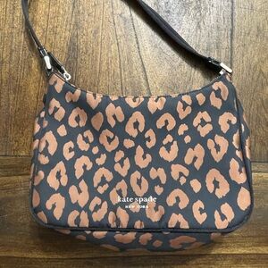 Kate Spade Tan and Black Leopard Shoulder Bag